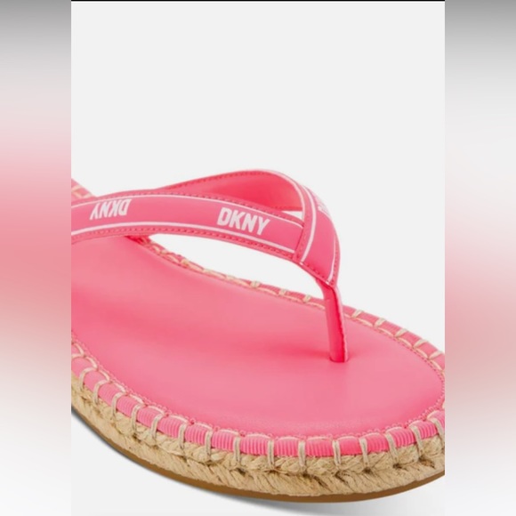 DKNY bright Pink women’s sandals in a size 6 M bought at Macy’s. - Picture 2 of 8
